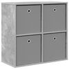 vidaXL Sideboard mit Schubladen Beton Grau 68,5 x 32 x 67 cm