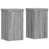 vidaXL Pflanzenst&auml;nder 2 Stk. Grau Sonoma 10x10x18 cm Holzwerkstoff
