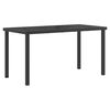 vidaXL Gartenm&ouml;bel Set 5 pcs Schwarz und Anthrazit 140 x 70 x 73 cm