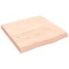 vidaXL Wandregal 60x60x(2-6) cm Massivholz Eiche Unbehandelt