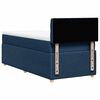 vidaXL Boxspringbett mit Matratze Blau 90x200 cm Stoff