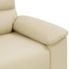 vidaXL 2-Sitzer-Sofa Creme 180x81x84 cm Kunstleder
