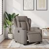 vidaXL Relaxsessel Elektrisch Taupe Stoff