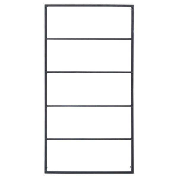 vidaXL Handtuchständer Schwarz 60x10x116 cm Stahl