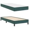 vidaXL Boxspringbett mit Matratze Dunkelgr&uuml;n 90 x 190 cm Stoff