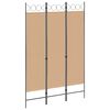 vidaXL 3-teiliger Raumteiler Beige 120 x 180 cm Stoff