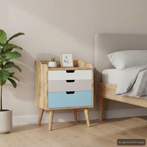 vidaXL Nachttisch 47 x 35 x 63 cm Massivholz Mango