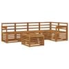 vidaXL Outdoor-Sofagarnitur 6 stk. 5-Sitzer Natur Massivholz Akazie