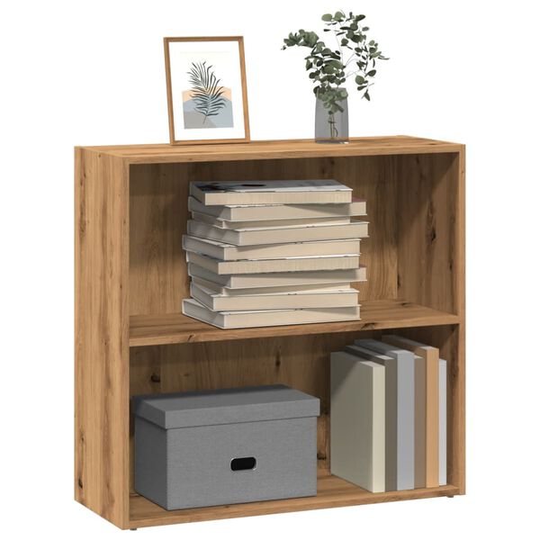 vidaXL B&uuml;cherregal Artisan-Eiche 80x30x77 cm Holzwerkstoff