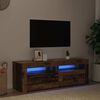 vidaXL TV-Schrank mit LED Altholz-Optik 120x35x40 cm Holzwerkstoff