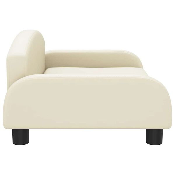 vidaXL Kindersofa Creme 70x45x30 cm Kunstleder