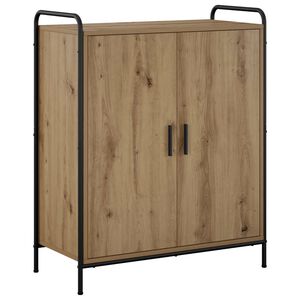 vidaXL Schuhschrank 76 x 36,5 x 93 cm Holzwerkstoff Artisan-Eiche