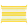 vidaXL Sonnensegel Gelb und Wei&szlig; 6 x 4 m 100 % Polyester Oxford