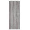 vidaXL Wandschrank Grau Sonoma 69,5x34x90 cm Holzwerkstoff