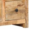 vidaXL Sideboard 59x35x75 cm Raues Mangoholz
