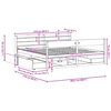 vidaXL Massivholzbett ohne Matratze 200x200 cm Kiefer