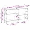 vidaXL Konsolentisch Altholz 150 x 29 x 76,5 cm Holzwerkstoff