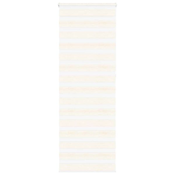 vidaXL Doppelrollo Marmorbeige 90x230 cm Stoffbreite 85,9 cm Polyester