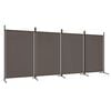 vidaXL 4-tlg. Paravent Anthrazit 346x180 cm Stoff