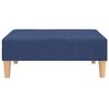 vidaXL Schlafsofa 2-Sitzer mit Fu&szlig;hocker Blau Stoff