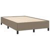vidaXL Bettgestell ohne Matratze Taupe 120x190 cm Stoff