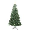 vidaXL Weihnachtsbaum mit 300 LEDs mit St&auml;nder Gr&uuml;n 240 cm PVC