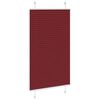 vidaXL Plissee Bordeauxrot 75x100 cm Stoffbreite 74,4 cm Polyester