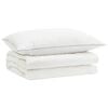 vidaXL 90% G&auml;nsedaunen Bettw&auml;sche-Set 2 pcs 150 x 200 cm Sommer Wei&szlig;