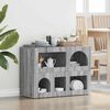 vidaXL Sideboard Graues Sonoma 80,5 x 35 x 59 cm Holzwerkstoff