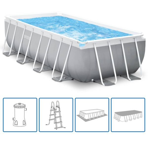 Intex Pool-Set Prism Frame Rechteckig 488x244x107 cm 26792GN