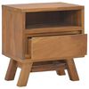 vidaXL Nachttisch 40x30x45 cm Teak Massivholz