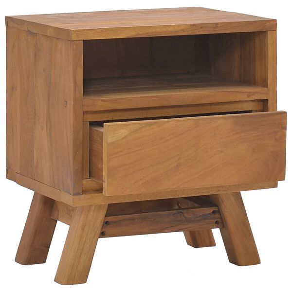 vidaXL Nachttisch 40x30x45 cm Teak Massivholz