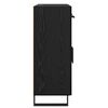 vidaXL Sideboard Schwarz Eichen-Optik 69,5 x 34 x 90 cm Holzwerkstoff