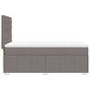 vidaXL Boxspringbett mit Matratze Taupe 80x200 cm Stoff