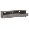 vidaXL TV-Schrank HAMAR Hellgrau 158x40x40 cm Massivholz Kiefer