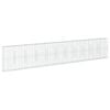 vidaXL Gabione mit Deckel 1100x50x200 cm Verzinktes Eisen