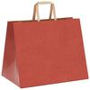 vidaXL Papiertragetaschen 250 Stk. mit Henkeln Rot 32x22x24 cm