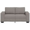 vidaXL 2-Sitzer-Sofa Taupe 160x77x82 cm Stoff