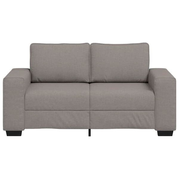vidaXL 2-Sitzer-Sofa Taupe 160x77x82 cm Stoff