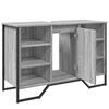 vidaXL Waschbeckenunterschrank Grau Sonoma 91x35x60 cm Holzwerkstoff