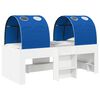 vidaXL Bett mit Tunnel 4 stk. Wei&szlig; und Blau Holzwerkstoff