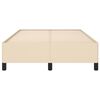 vidaXL Bettgestell ohne Matratze Creme 120x190 cm Stoff