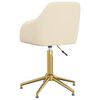 vidaXL Esszimmerst&uuml;hle 2 Stk. Drehbar Creme Samt