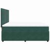 vidaXL Boxspringbett mit Matratze Dunkelgr&uuml;n 180x200 cm Samt