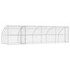 vidaXL Hundek&auml;fig 4 stk. Silber 8 x 2 x 2 m Verzinkter Stahl