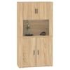 vidaXL Highboard Sonoma-Eiche Holzwerkstoff