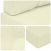 vidaXL Sofakissen f&uuml;r drau&szlig;en 3 pcs Creme Polyester