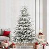 vidaXL K&uuml;nstlicher klappbarer Weihnachtsbaum Wei&szlig; 240 cm PE und PVC