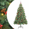 vidaXL K&uuml;nstlicher Weihnachtsbaum Gr&uuml;n 240 cm PVC und Metall