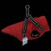 vidaXL Hundemantel mit Geschirr Rot L32 Fleece und Polyester
